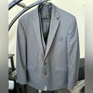 Kenneth Cole Charcoal Suit with Matching Vest